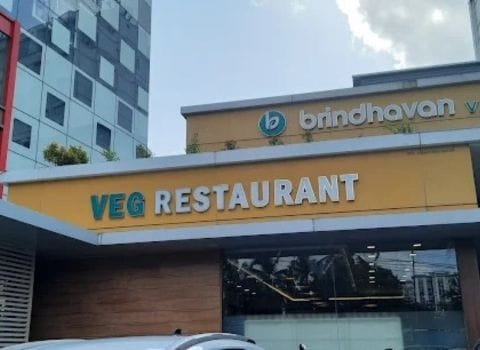 Brindhavan Veg Restaurant signboard