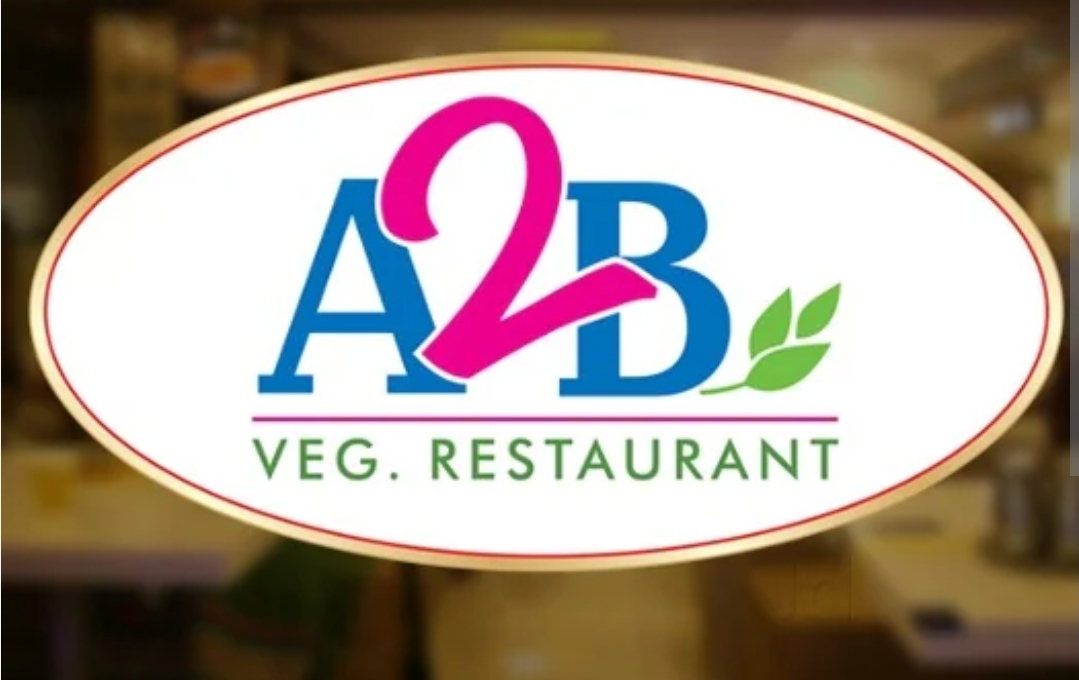 A2B Veg. Restaurant signboard
